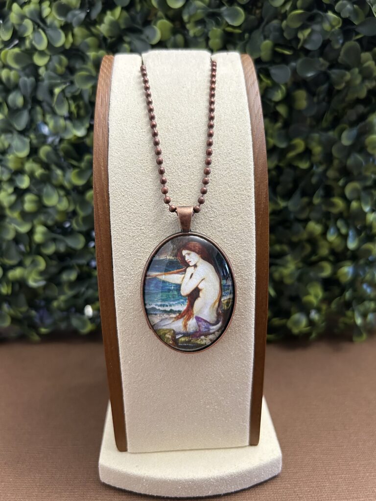 mermaid cabochon necklace